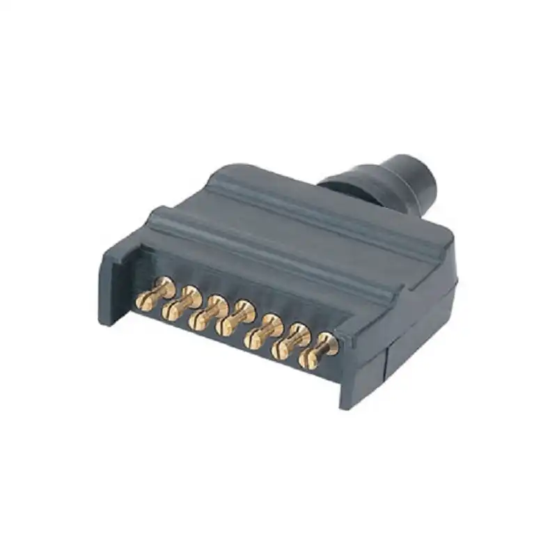 7 Pin Flat Plastic Trailer Plug (12V)
