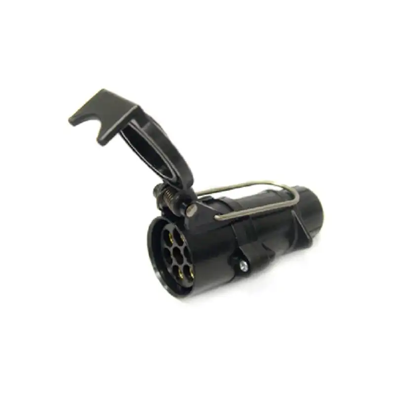 7 Pin Round Large Plastic Trailer Socket (EU)